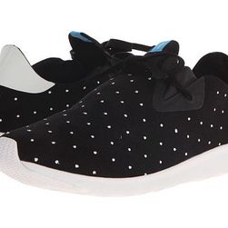 Incaltaminte Femei Native Shoes Embroidered Apollo Moc Jiffy BlackShell WhitePolka Dot