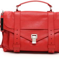 Proenza Schouler Lux Leather Medium Ps1 Bag TRUE RED