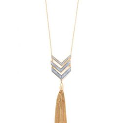 Bijuterii Femei Forever21 Tasseled Pendant Necklace Goldgrey