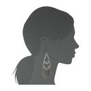 Bijuterii Femei Lucky Brand Silver Fringe Earrings Medium Grey