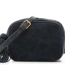 Accesorii Femei Kelly Katie Kelly Katie Suede Crossbody Bag Navy