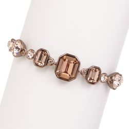 Givenchy Square Crystal Bracelet BROWN GOLD