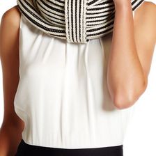 Accesorii Femei Kate Spade New York Plaited Rib Neckwarmer BLACK-CREAM