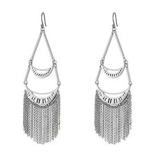 Bijuterii Femei Lucky Brand Silver Fringe Earrings Medium Grey
