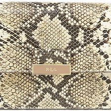 Ralph Lauren Farrah Snake-Embossed Clutch Truffle