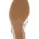 Incaltaminte Femei Via Spiga Indya Studded Wedge Sandal WHITE VACHETTA LEATHER