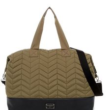 Madden Girl Quilted Nylon Weekend Bag OLIVE