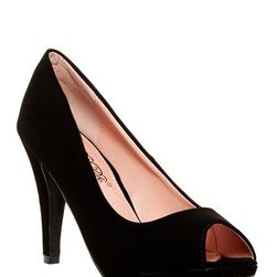 Incaltaminte Femei Elegant Footwear Afton Peep Toe Platform Pump BLACK