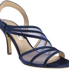 Nina Vitalia Navy Crystal Satin