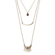Bijuterii Femei Forever21 Etched Crescent Necklace Antique goldbrick