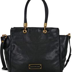 Marc by Marc Jacobs Too Hot to Handle Bentley Leather Tote - Black N/A