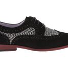Incaltaminte Femei Johnston Murphy Dinah Wingtip Black SuedeBlack White Herringbone
