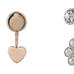 Fossil Mother's Day Glitz Stud Earrings Gift Set Multi/Rose Gold/Silver/White/Multi