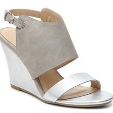 Incaltaminte Femei CL By Laundry Baja Wedge Sandal Silver MetallicGrey