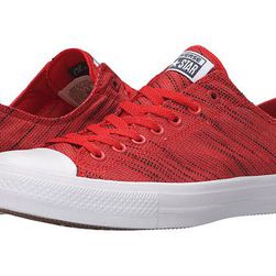 Incaltaminte Femei Converse Chuck Taylorreg All Starreg II Knit Ox RedBlackWhite Textile