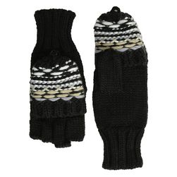 Accesorii Femei Echo Design Float Stitch Pop Top Gloves Black