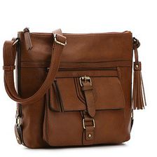 Accesorii Femei Kelly Katie Kelly Katie Buckle Shoulder Bag Cognac