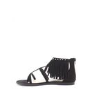 Incaltaminte Femei Forever21 Fringe Caged Sandals Black