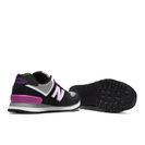 Incaltaminte Femei New Balance Womens Yacht Club 574 Classic Running Shoes Black with Pink Glo