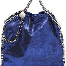 Stella McCartney Shaggy Deer Falabella Fold Over Tote Bag ULTRA BLUE CALIK