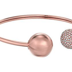 Bijuterii Femei Michael Kors Brilliance Flexi Cuff Stud Bracelet Rose GoldClear