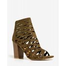 Incaltaminte Femei CheapChic Cut It Out Bootie Olive