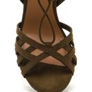 Incaltaminte Femei CheapChic Web Design Chunky Lace-up Heels Olive