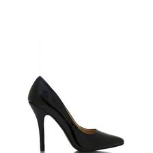 Incaltaminte Femei CheapChic So Refined Pointy Faux Patent Pumps Black