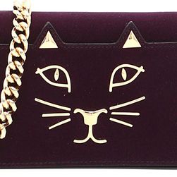 Charlotte Olympia Feline Bag AMETHIST