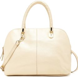 Cole Haan Benson Large Leather Dome Satchel SOFT GOLD