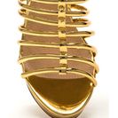 Incaltaminte Femei CheapChic Irresistible Caged Metallic Heels Gold