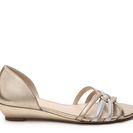 Incaltaminte Femei Unisa Annyie Wedge Sandal GoldSilver Metallic