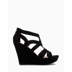 Incaltaminte Femei CheapChic Cutout Multi Strap Wedge Black