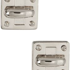 Marc by Marc Jacobs Tiny Turn Lock Stud Earrings ARGENTO