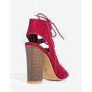 Incaltaminte Femei CheapChic Stash-01v Draw The Line Bootie WineBurgundy
