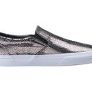 Incaltaminte Femei Vans Classic Slip-Ontrade (Cracked Metallic) GunmetalTrue White