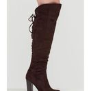 Incaltaminte Femei CheapChic Encore Please Over-the-knee Laced Boots Brown