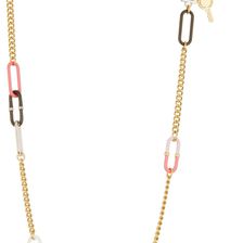 Marc by Marc Jacobs Enamel Bubble Chain Medley Necklace BRIGHT ROSE MULTI