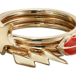 Sam Edelman Charm Stackable Ring Gold