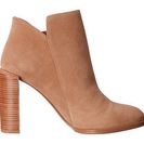 Incaltaminte Femei See by Chloe Heel with Metallic Detail Zip Bootie Beige