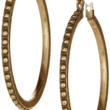 Lucky Brand Dot Hoop Earrings NO COLOR