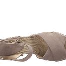 Incaltaminte Femei Soludos Crisscross Wedge Feather Gray Suede