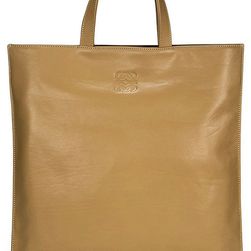 Loewe Vega Light Mink Leather Shopper Tote Handbag N/A