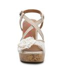 Incaltaminte Femei Jellypop Shimmy Wedge Sandal NudeWhite