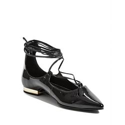Incaltaminte Femei GUESS Hellix Lace-Up Flats black