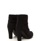 Incaltaminte Femei CheapChic Cross Walk Chunky Faux Suede Booties Black