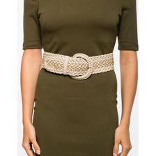 Accesorii Femei CheapChic Sonya Chain Accent Wide Stretch Belt TaupeKhaki