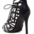 Incaltaminte Femei LILIANA Zia Lace-Up Heeled Sandal BLACK