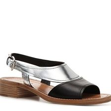 Incaltaminte Femei Gucci Leather Metallic Sandal BlackSilver