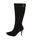 Incaltaminte Femei Fitzwell Donna Wide Calf Black Suede